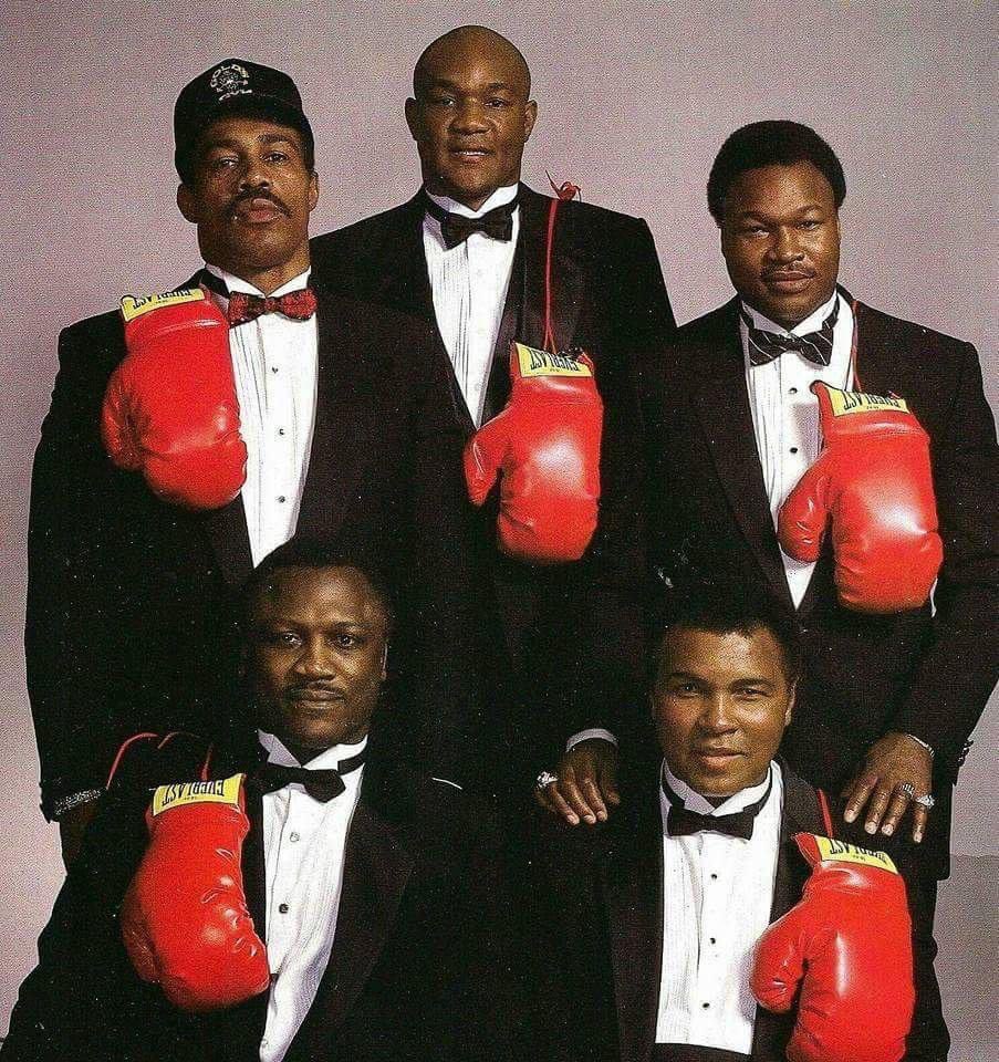 LEGENDS OF THE KNOCKOUT 🥊🥊

#KenNorton #GeorgeForeman #LarryHolmes #JoeFrazier #MuhammadAli