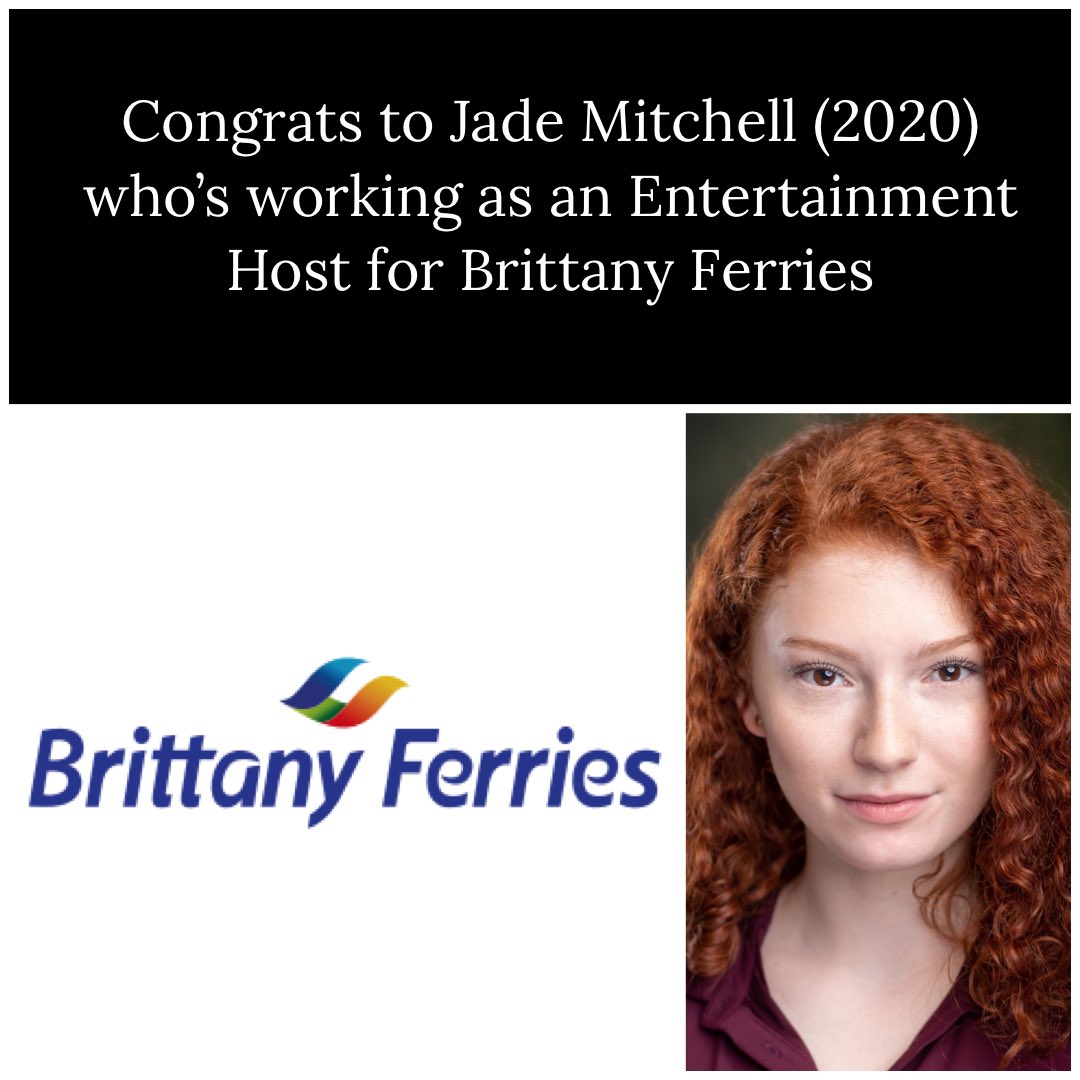 theMTAonline's tweet photo. Huge congrats to Jade for securing this contract. Get yourselves booked on the Ferries to see her #theMTAway #creatingcareers #college4life https://t.co/KUKvr9JCzY
