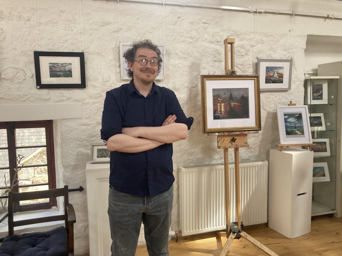 MarieSharpELC's tweet photo. Delighted to pop down and support launch of  @Gedwardsistaken first art exhiition in @PoldrateACC https://t.co/ZBzUsEmhlp