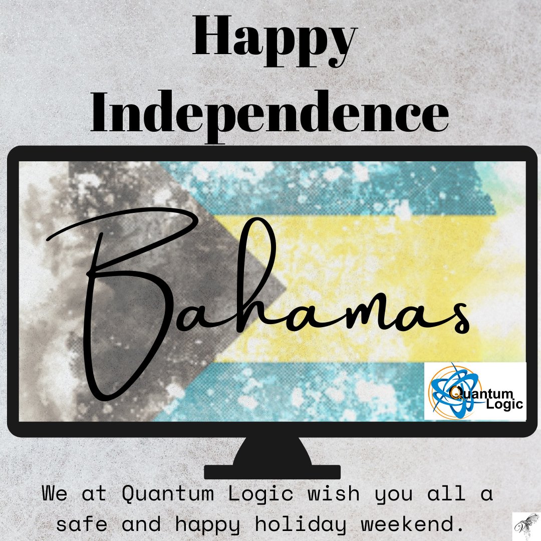 QL_Tech's tweet image. Have a safe and beautiful weekend. 

#happyindependencedaybahamas  #happyindependenceday2022  #quantumlogic #quantumlogicconsultant #IT #computerrepair #smallbusiness #PC #macbook #websitedevelopment #websitehosting #computerrepairservices #graphics #nftcommunity