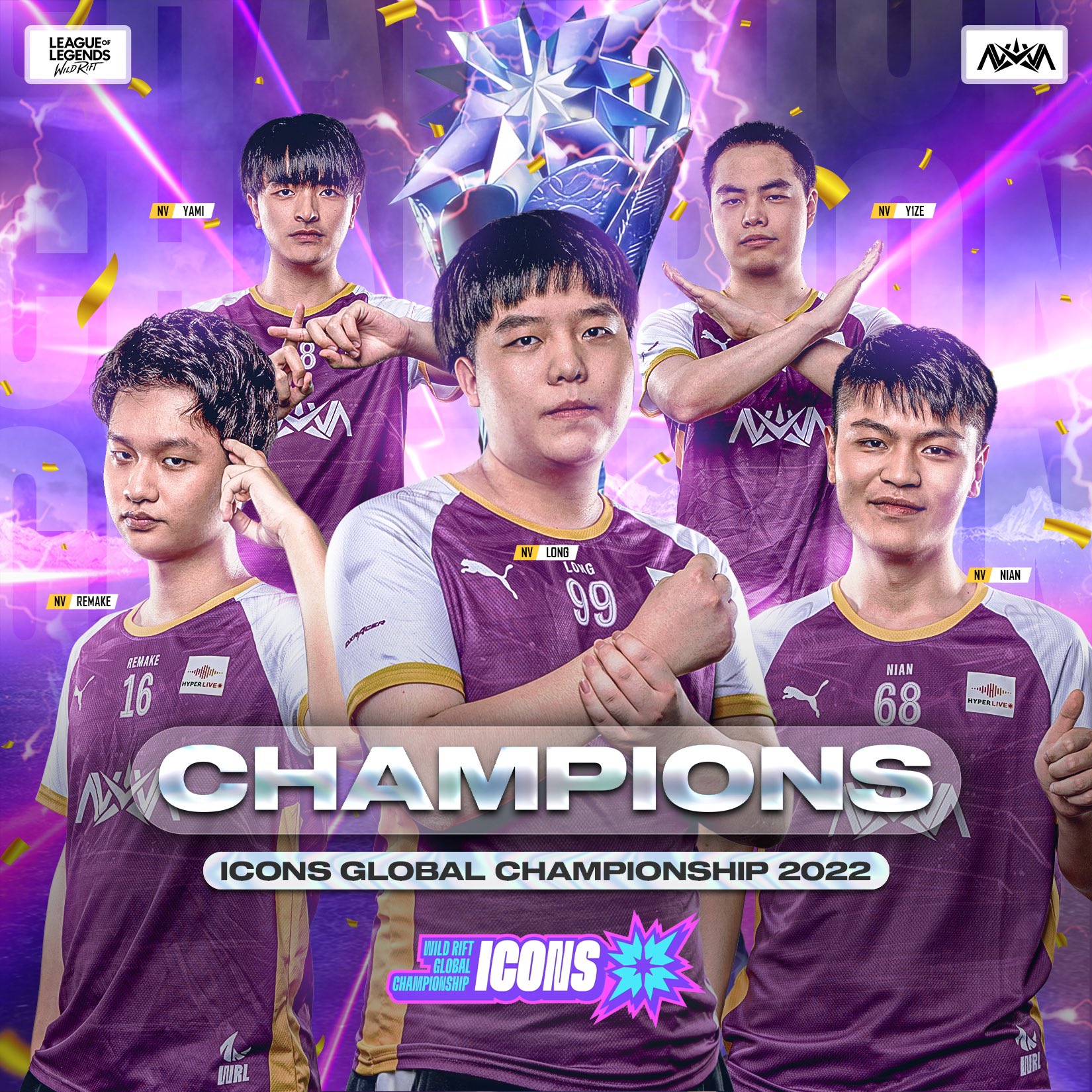 Nova Esports Emerge As World's First Wild Rift Icons Global Champs