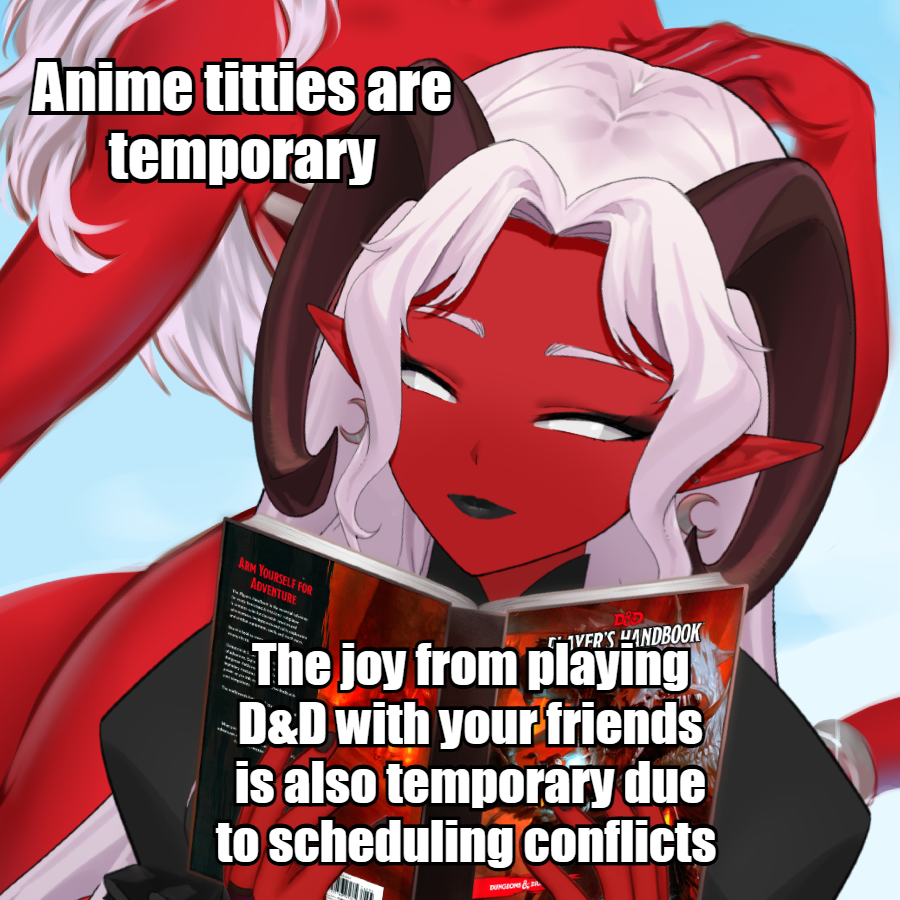 Ain't that the truth 😪
#Vtuber #dndmemes #ttrpg
