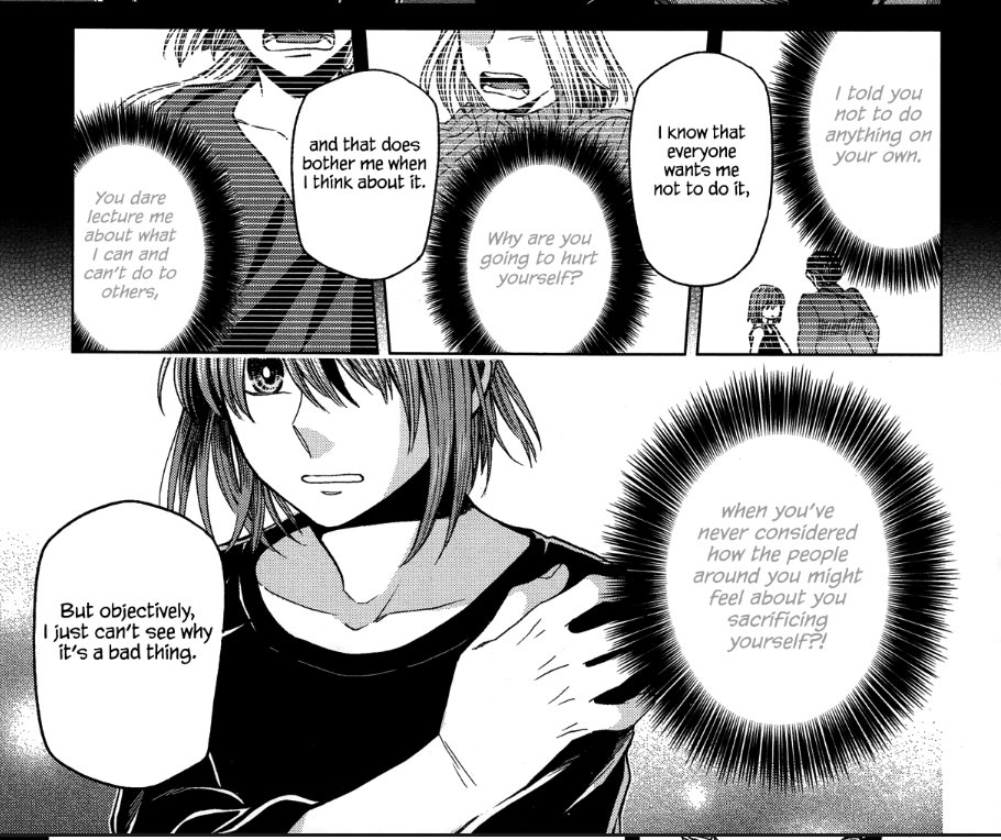 rereading Magus's Bride and man Chise is explained herself but I think this is pretty much the same as Xiao's mindset

"I know that everyone wants me not to do it [...] but objectively, I just can't see why it's a bad thing." 