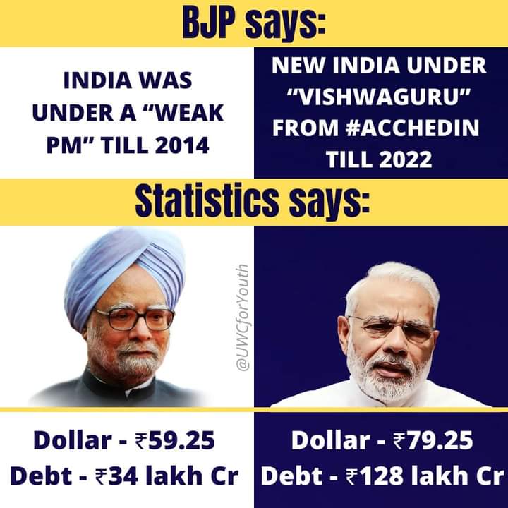 Vignesh_tmv's tweet photo. The difference between Dr. Manmohan Singh and Narendra Modi is quite evident .

India is missing you Sardar Dr Manmohan Singh . https://t.co/IbF26LdCZM