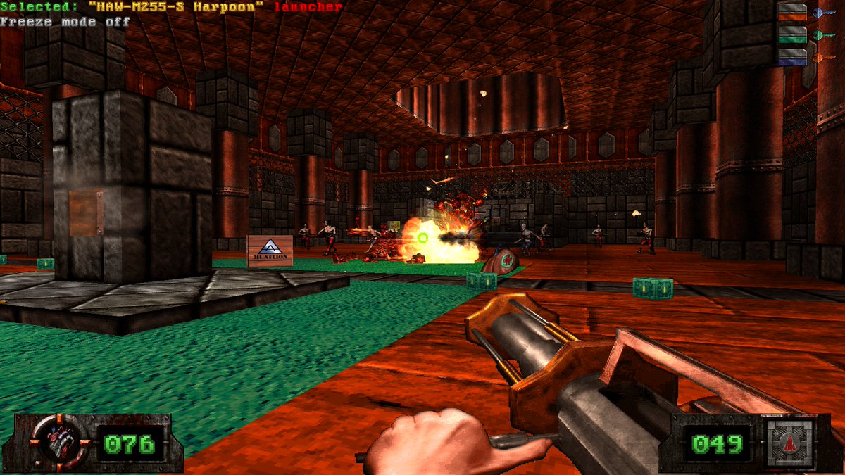 Ultraboi14's tweet photo. "ÄRGER" ( ex-Zerstörer ) map update screenshots.

https://t.co/M6UZFAAbOH
#screenshotsaturday #retro #fps #ÄRGER #zerstörergame #gzdoom #boomershooter #brainmeltinggames #indiedev https://t.co/FMMddtx4GT