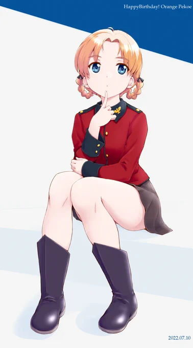 ペコ誕2022 #ガールズ&amp;パンツァー #聖グロリアーナ女学院 #オレンジペコ(GuP) https://t.co/02WQJIlkLE 