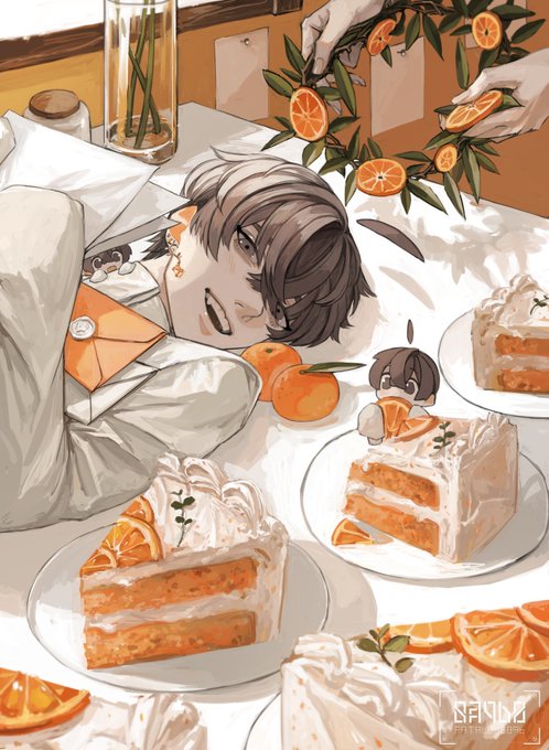 「cake slice looking at viewer」 illustration images(Popular)