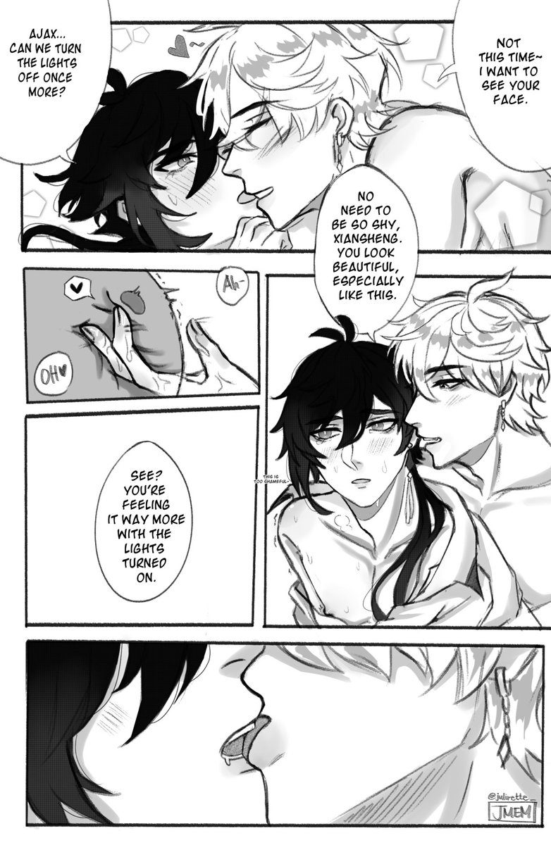 ⚠️R-18🔞 We need more shy Zhongli in bed😩✨ #TartaLi #Tartaglia #Zhongli #原神 #タル鍾 