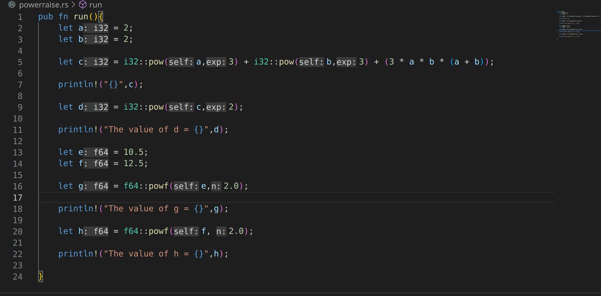 mychcoder's tweet image. Day 14 of #100DaysOfCode 

Learned about 

 ⭐ The borrowing (&amp;amp; and &amp;amp;mut) and de-referencing operator (*) in #rustlang.

⭐ Power function for calculating raised values (e.g. i32::pow(x,y)).

⭐ operator precedence and associativity.

Up next -&amp;gt; Conditional expressions 😎