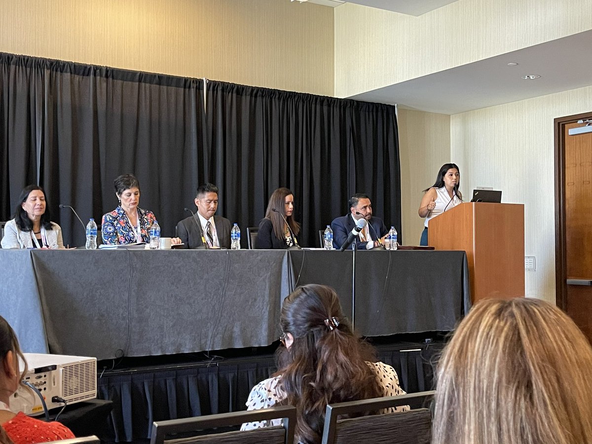 MCSalma's tweet photo. I felt that #guerrera vibe with Maestra Adriana starting us off in my #ELL session at #UnidosUS22 session! The land acknowledgments & #covid19 deaths, impactful intro. “There is no liberation or education w/o community” ✊🏽 #Equity #LatinasInED https://t.co/jM4rQeBeqH