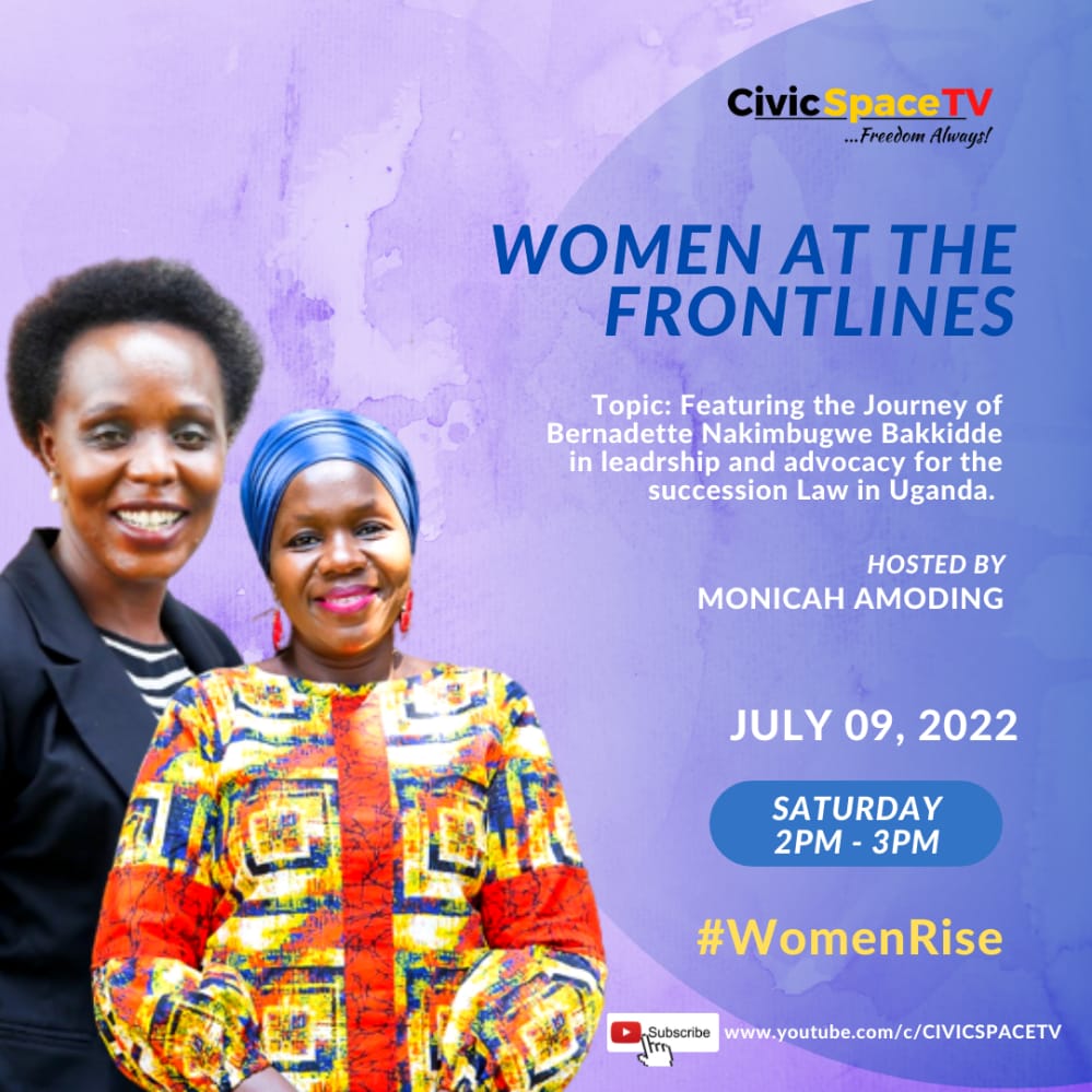 'When it comes to advocacy,it's not about the paper - what you have written down. It is also about its applicability. Will you be able to enforce it?'- @bakkiddeberna on #WomenRise #CivicSpaceTV today.

ICYMI: watch the show via this link 
youtu.be/UYDL4FUbYsY