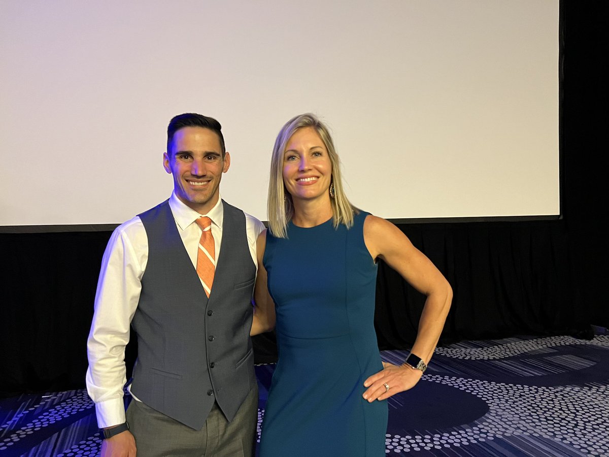 DrTSuchomel's tweet photo. Congratulations to the rockstar @asmithryan on winning the @NSCA William Kraemer Outstanding Sport Scientist of the Year Award! 🎉 Glad we were able to catch up at #NSCACon22 this year! https://t.co/oaXqFoMVWv
