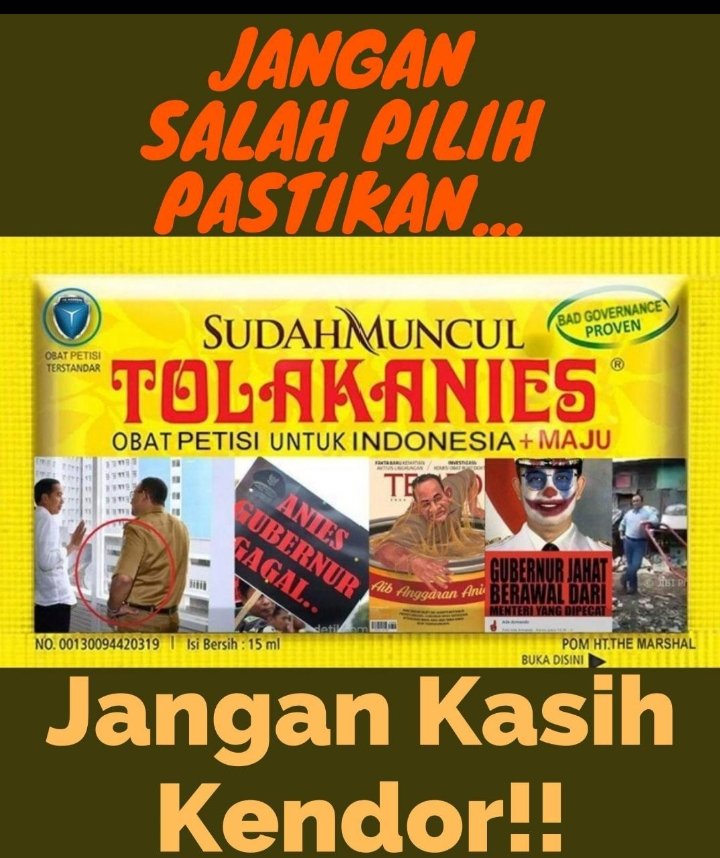 HMSidikK's tweet photo. TOLAK ANIES https://t.co/3zpcHvMorw