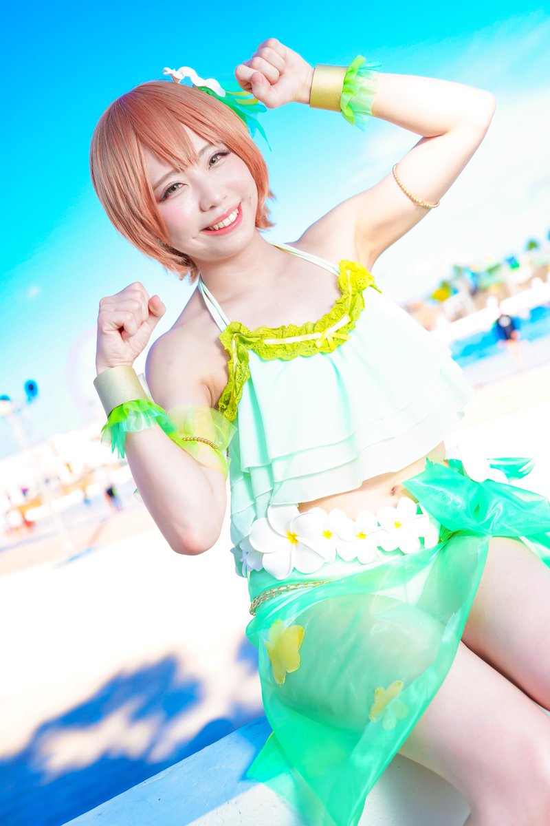 コスプレ] ☀️ ラブライブ！ トロピカルパレオ 星空凛 🌺 photo