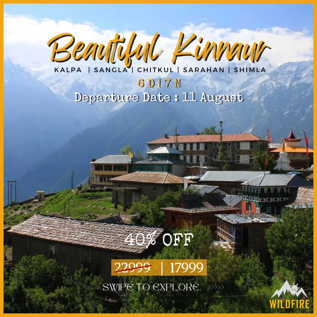 WildfireExpedi1's tweet photo. Beautiful Kinnaur Backpacking trip just in 17999/- 😍😍
🗓️ Departures - 11 August
✅ About Kinnaur Valley - Is one of the 12 districts in Himachal Pradesh which is known for its apple orchards and beautiful small hamlets.

#internetdown but we'll take you here in the Mountains. https://t.co/KyPDdOlhaC