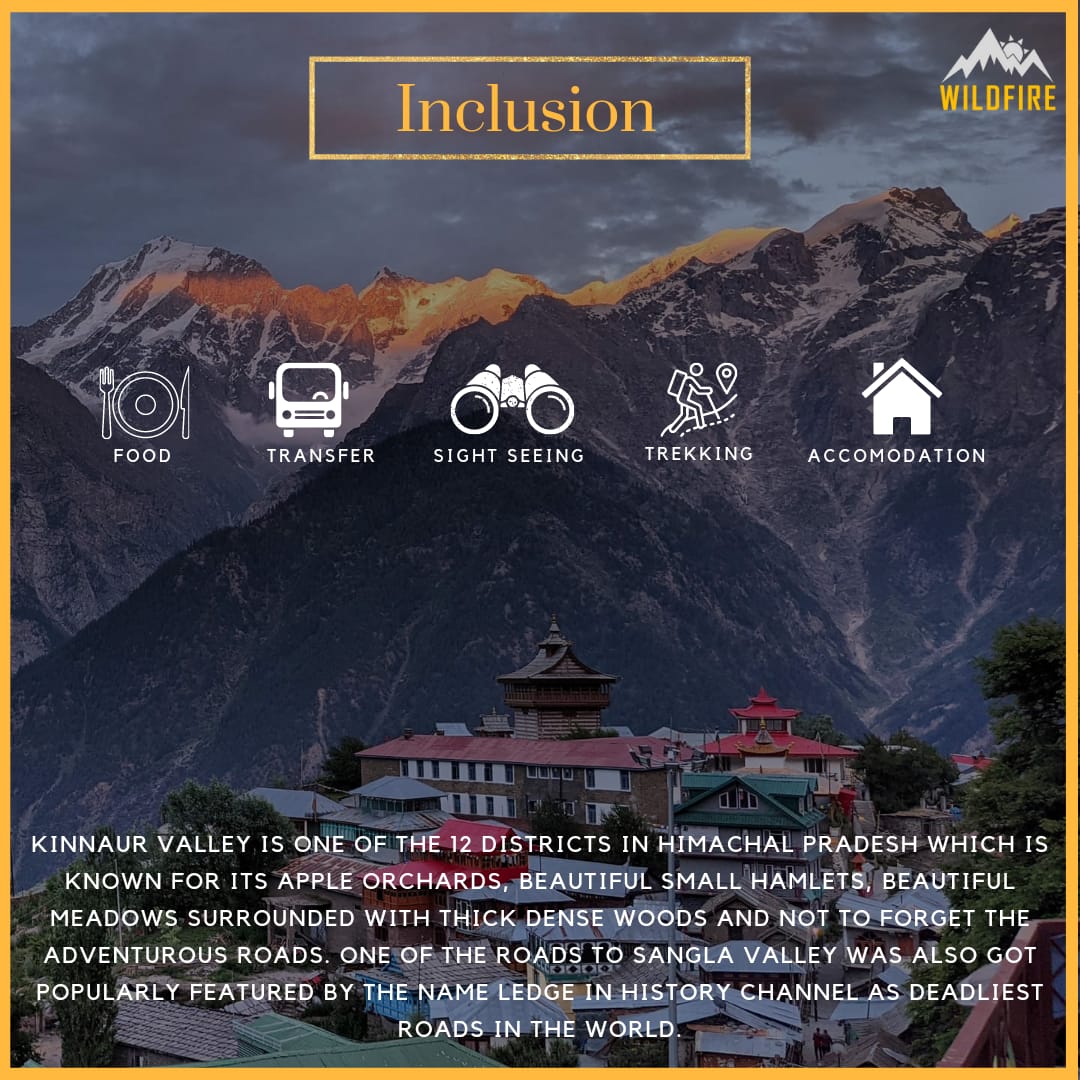 WildfireExpedi1's tweet photo. Beautiful Kinnaur Backpacking trip just in 17999/- 😍😍
🗓️ Departures - 11 August
✅ About Kinnaur Valley - Is one of the 12 districts in Himachal Pradesh which is known for its apple orchards and beautiful small hamlets.

#internetdown but we'll take you here in the Mountains. https://t.co/KyPDdOlhaC