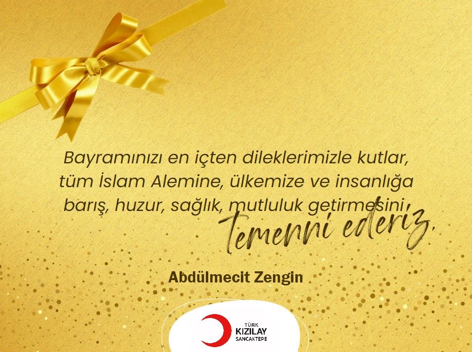 HAYIRLI BAYRAMLAR DİLİYORUM.