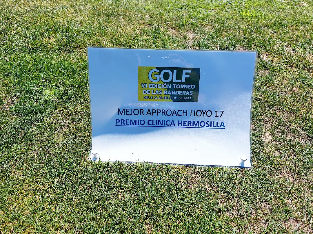 Un placer participar como patrocinadores del VI torneo de las banderas de golf en Mondariz. Apostando por el deporte y por el golf.

¡El mejor approach en el hoyo 17 se lleva nuestro premio!