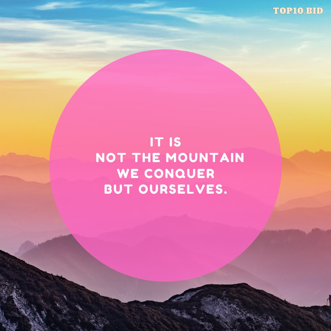 PManagementee's tweet photo. 🚞 IT IS NOT THE MOUNTAIN WE CONQUER BUT OURSELVES. #encouragement #motivation #inspiration #faith #hope #empowerment #encourage #worship #purpose #top10bid #pmo #trust 😍 https://t.co/FzUSIi7ZVk