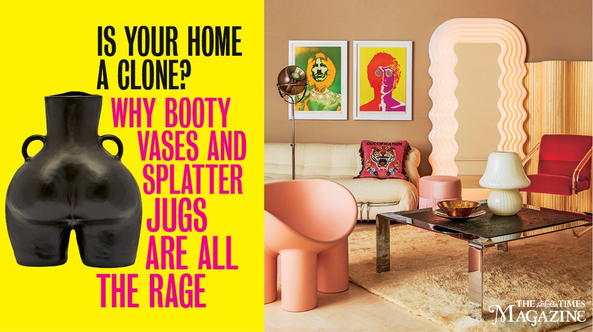 Is your home a clone? Bright, tall candles, cabbage-leaf plates, bum-shaped ceramics – why has our decor started to look the same? @harrywalker1 has the answer thetimes.co.uk/article/is-you… #homes