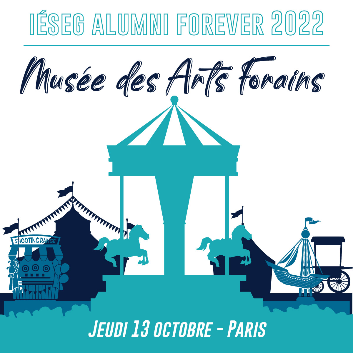 iesegnetwork's tweet image. ✨ #IESEGAlumniForever, la soirée annuelle du réseau, fait son grand retour à #Paris ! RDV au @museedesartsforains le 13/10 🎠. 
🎟️ Réservez dès maintenant vos places ➡️ bit.ly/3bVAZ7P 
#IESEG #Alumni #Networking #GetTogether #Party @IESEG @IESEGExecutive