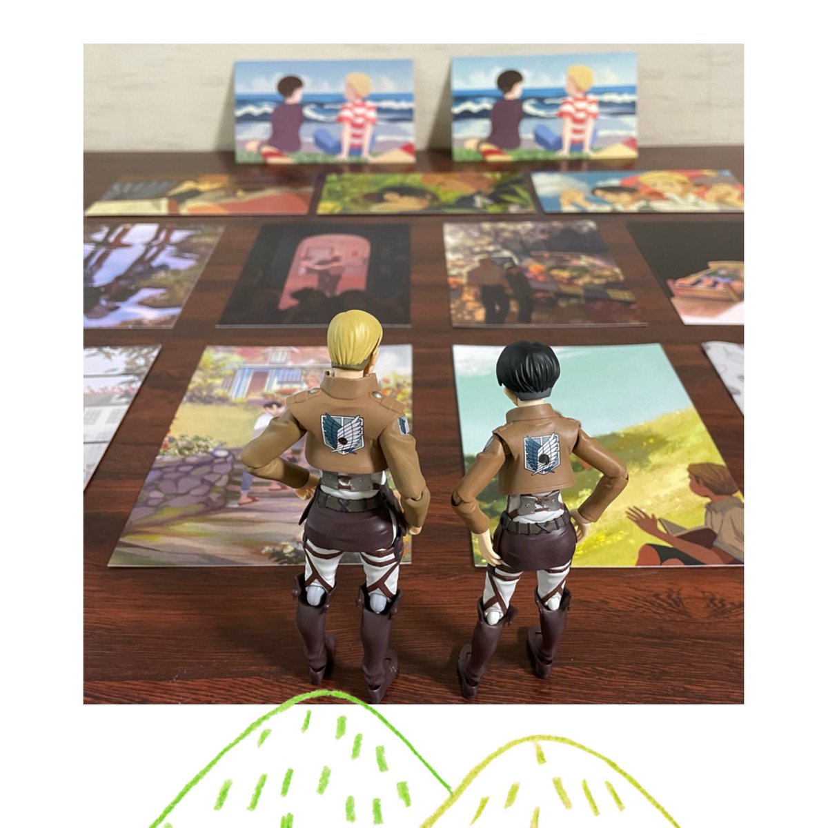 01260722's tweet image. これまでお迎えした@_45789 さんの作品たち🎨✨
大好きで2枚目の購入となった魔女宅は1枚目と色合いが少し違ってて、そこがまた良い...🫶
そしてまさかすぎるサプライズをいただいて、開封した時思わず悲鳴が出た😂　本当にありがとうございます。大切にします！！