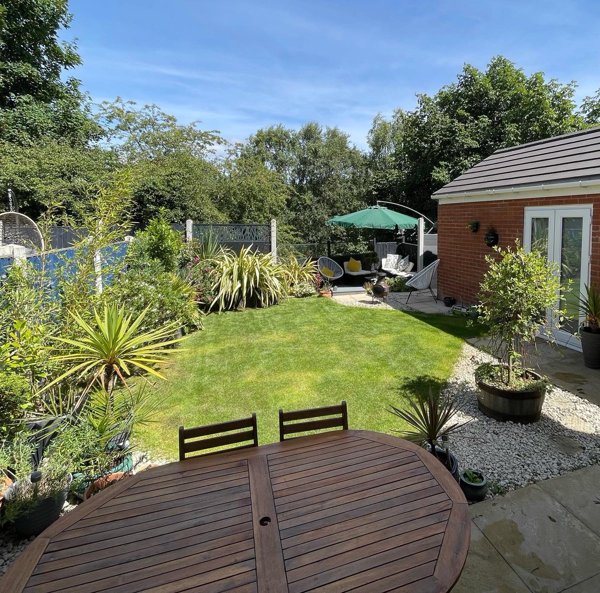 MrJLittlewood's tweet photo. After a non-stop few weeks Iโm glad the sun is shining this weekend to enjoy this little oasis of calm. All go again for the next few weeks. #staffdo #leaversassembly #birthdays #tramlines https://t.co/yCKFJmiK5A