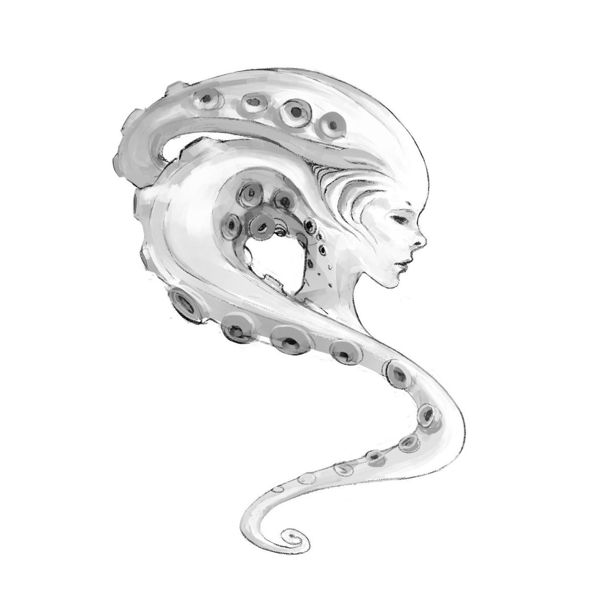 ABRAHAM_ZX's tweet photo. Squidy head #Creature #alien #scifijunk https://t.co/c0rTAdYKFp