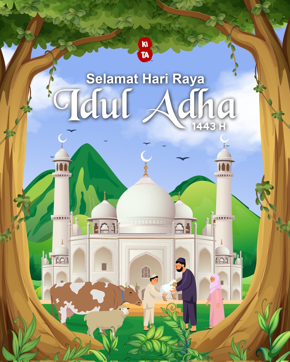 Fahleppi's tweet photo. Selamat Hari Raya IDUL ADHA 1443 H 🕋🐏
Semoga Allah SWT melimpahkan cinta Nabi Ibrahim a.s dalam diri kita sampai akhir hayat kita. Semoga makna kurban serta keikhlasan dalam beribadah pun melekat dalam diri kita. Aamiin.
#IdulAdha2022 #iduladha1443H #eidmubarak #eidadha2022🐂🐏 https://t.co/qiIHRMuq2e