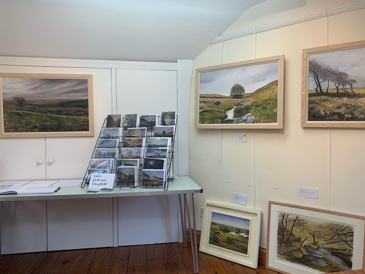 lcf467's tweet photo. My sister’s first exhibition of Exmoor paintings formally opens today - first painting sold already! #exmoor #dulverton https://t.co/RLp2EdkVkt
