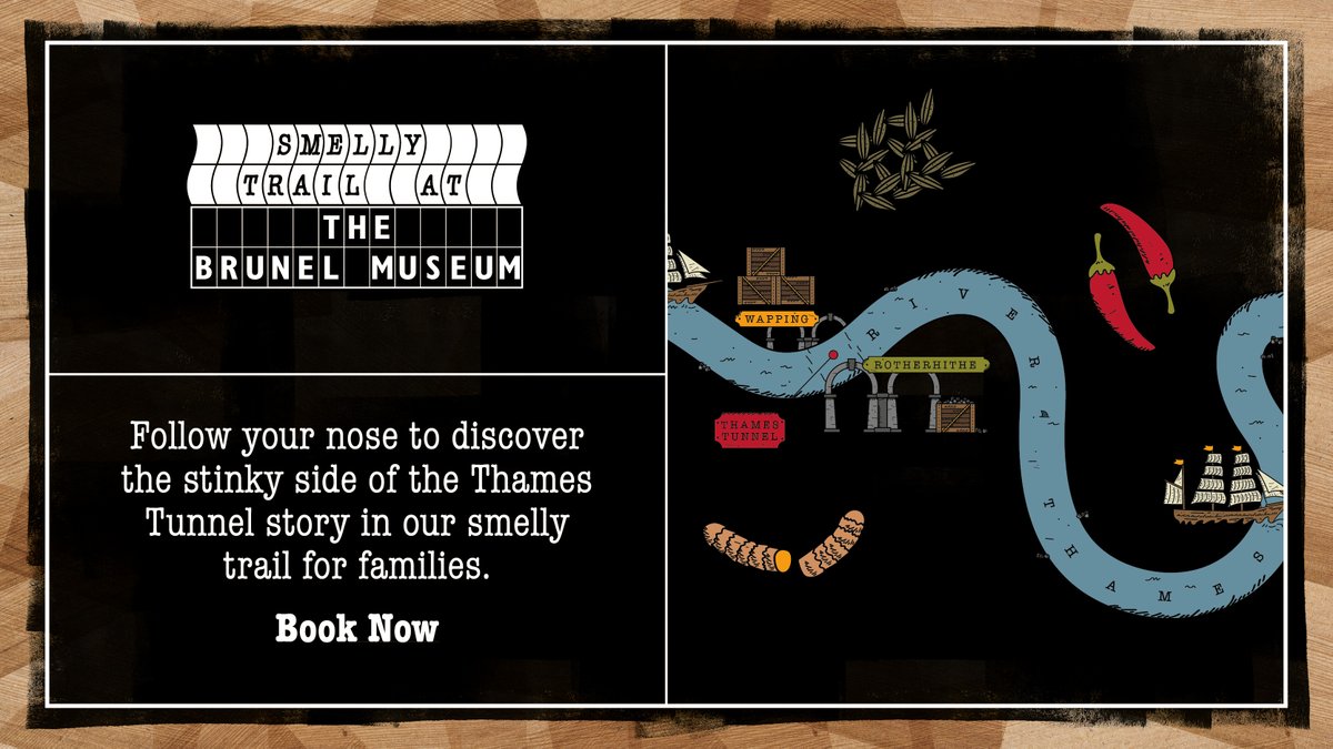 BrunelMuseum's tweet photo. Follow your nose this #SummerHolidays to discover the stinky side of the #ThamesTunnel story in our brand new family trail - supported by @aroma_prime 

https://t.co/jxkzknJ9Ae

#SummerHolidays #FamilyFun #FamilyActivities https://t.co/KvE9lkbTBt