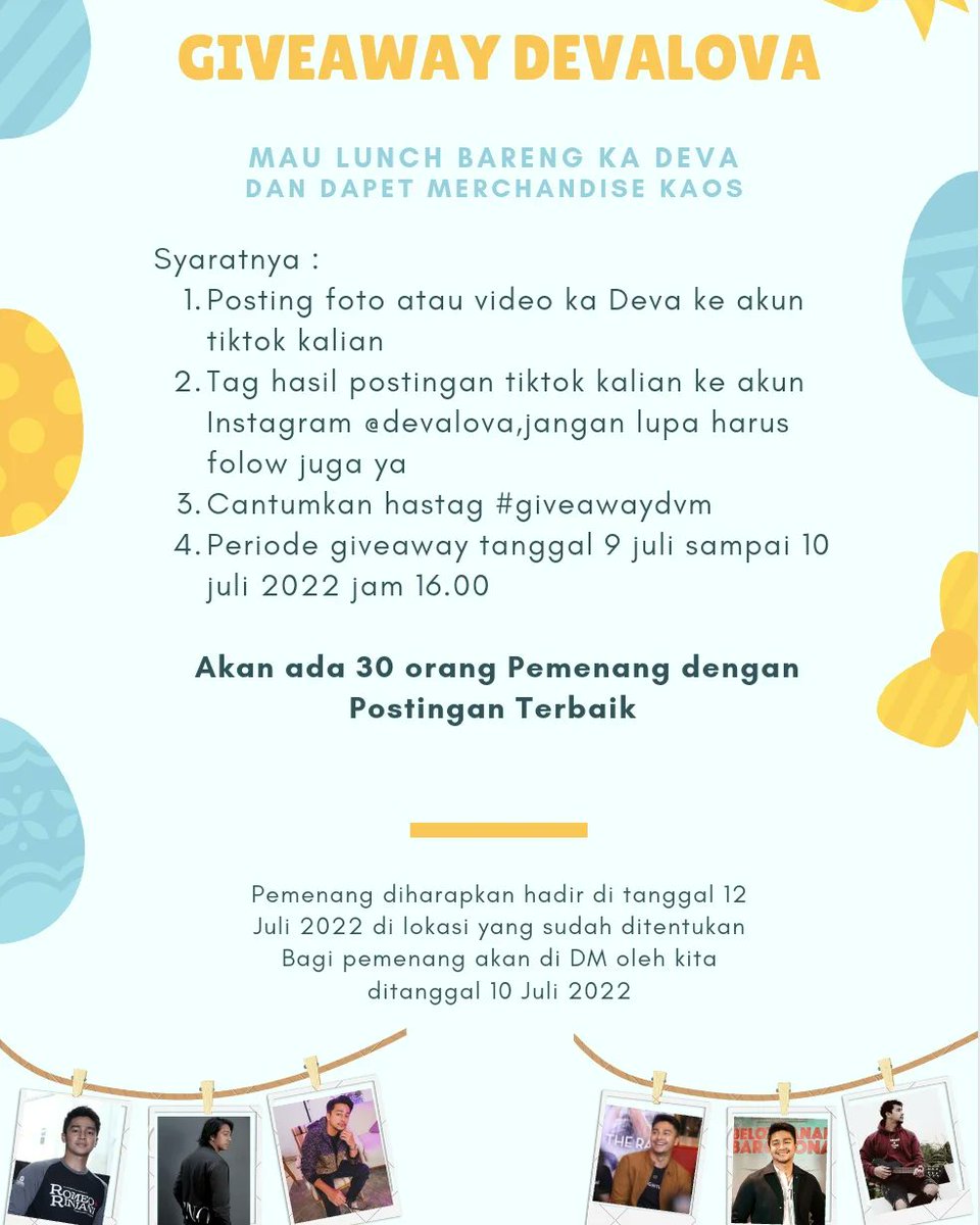 devalova_'s tweet image. Yang mau lunch bareng ka @DevaMahenra dan kaos keren
ikutan yuk giveawaynya di akun instagram devalova