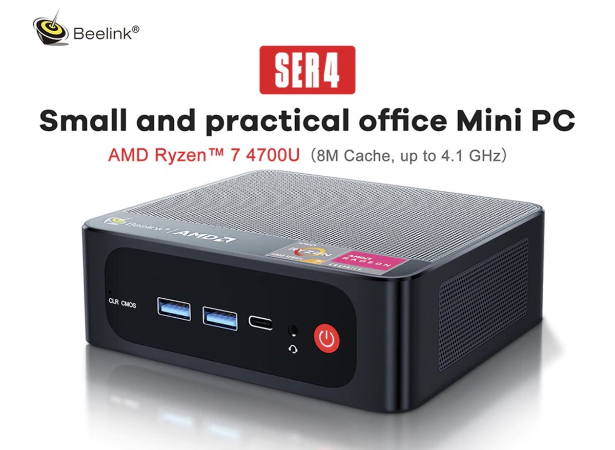 AndroidSmartTV's tweet photo. #BeelinkSER4 Ryzen7 4700U #MiniPC with #Win11Pro now for $419 (via @Beelinkofficial #Amazon store), more details👉 https://t.co/PYEpPzQ5Bo https://t.co/NmzFVFjXfn