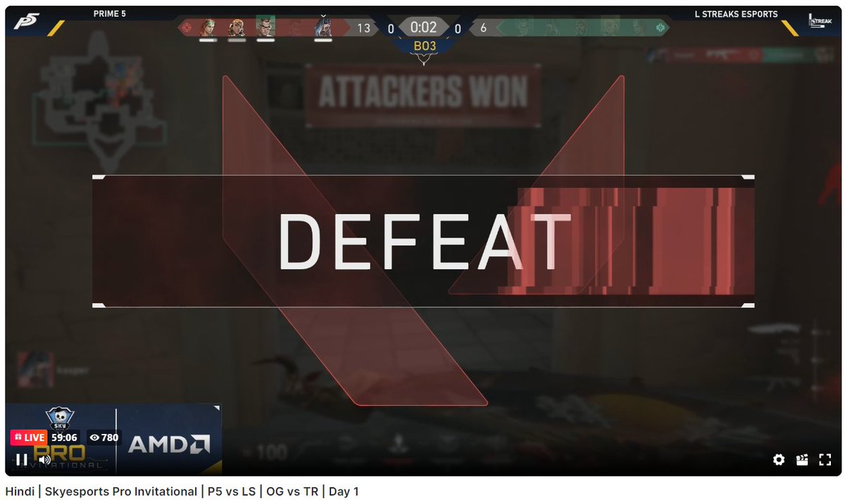 skyesportsintl's tweet photo. That's gotta hurt for @LStreakEsports! A quick defeat in map 1 in AMD Skyesports Pro Invitational. We move to map 2. Can we see a 2-0?
https://t.co/yzyL5eBQuv
#Skyesports #ProInvitational @RooterSports https://t.co/5WoZtXSRXF