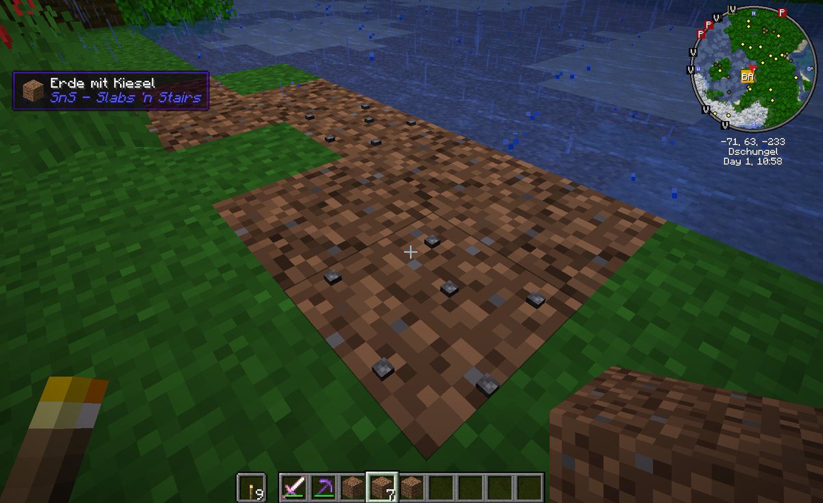 DancerVlt69's tweet photo. #GoodQuarter or #DirtGravel or both / #DirtCobble | Lieber gut #ge4teilt oder doch eher Erde mit Kies / Bruchstein oder beide? #Minecraft #modded #creative #ownBlocks #SlabsNstairs with #texturepack #recourcepack #ChromaHills @AmonDyyhl @pwipaul @StianAbes https://t.co/pRUrsEXhfV