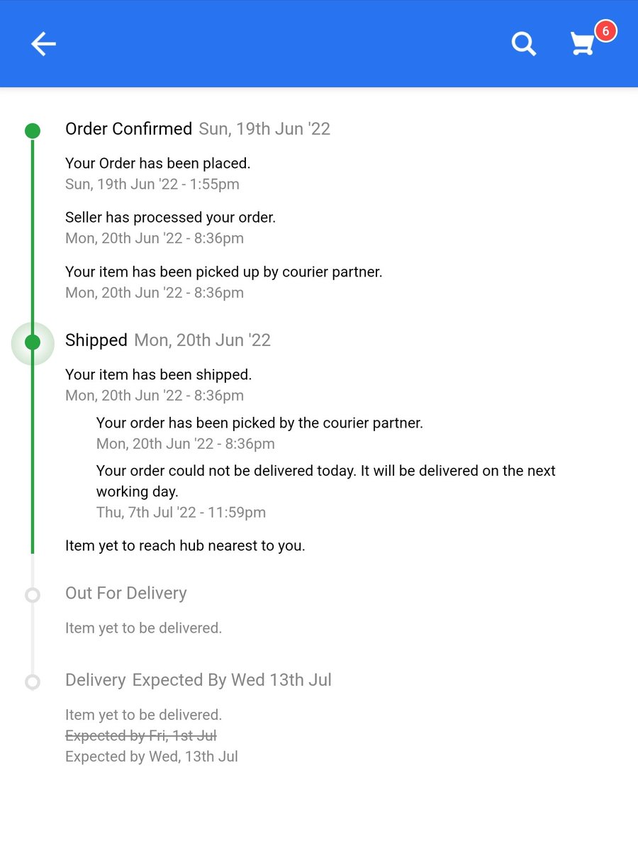 swainbk's tweet photo. Dear @Flipkart my oder expected delivery was on 01-07 it got rescheduled to 07-07, again rescheduled to 13-07, how justified. Expecting call back since 3days, but no response. Now it's says not eligible for cancelation. Please cancel the order. https://t.co/JdQN9waanJ