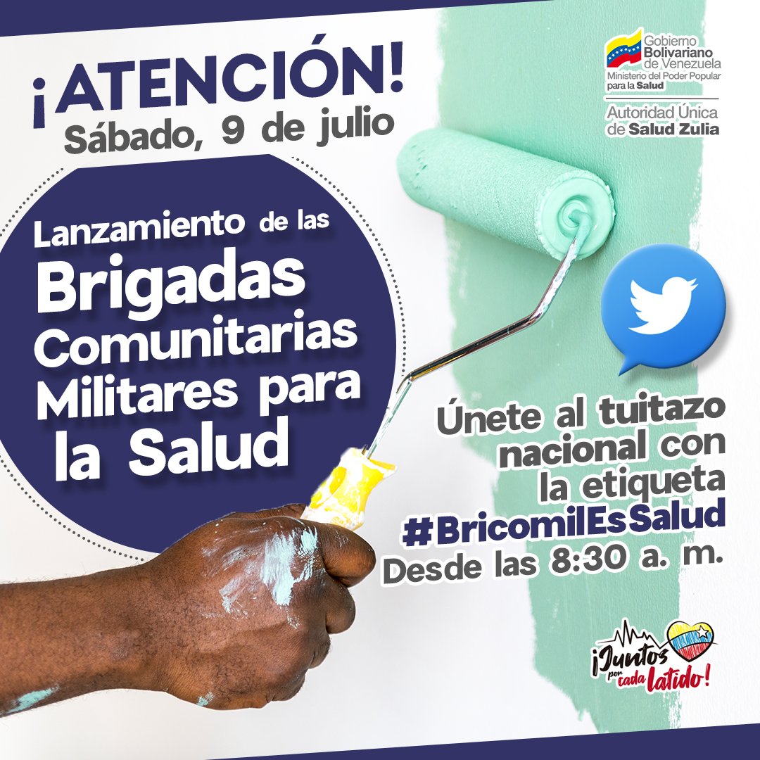 MPPSZulia's tweet photo. ¡Participa! Juntos por las Bricomiles 🛠️

🏥 Escríbenos y cuéntanos cómo va la activación de estas estructuras organizativas en tu comunidad.

#BricomilesSalud https://t.co/VCn0eJALwN