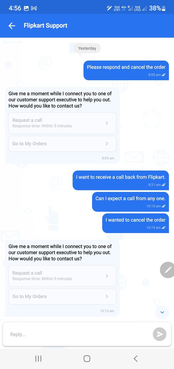 swainbk's tweet photo. Dear @Flipkart my oder expected delivery was on 01-07 it got rescheduled to 07-07, again rescheduled to 13-07, how justified. Expecting call back since 3days, but no response. Now it's says not eligible for cancelation. Please cancel the order. https://t.co/JdQN9waanJ