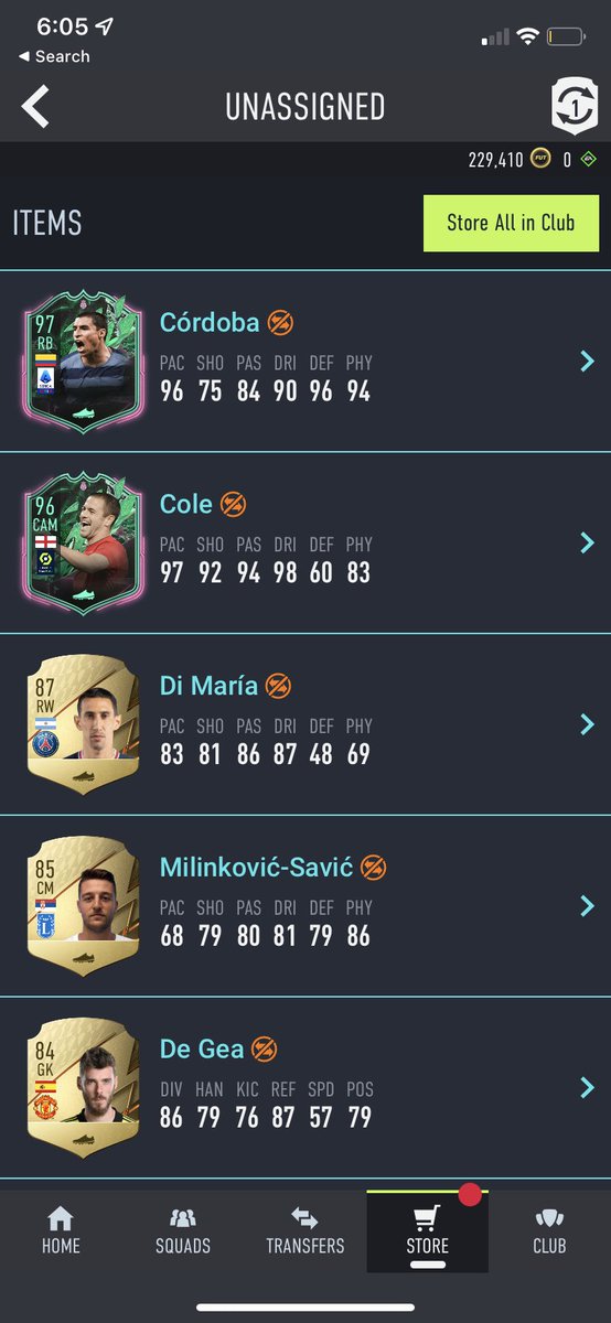king_mcoc's tweet photo. @FutSheriff 83x25 also got de ligt twice Pepe twice claude Maurice and  Madisson from 93+ tots/shapeshifters https://t.co/UjciaN6qcw