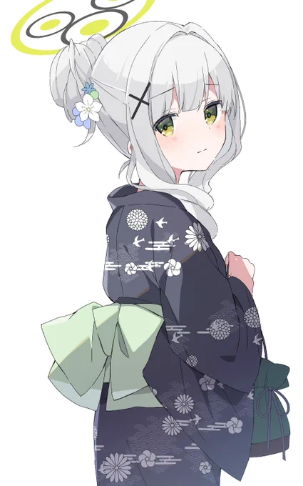 浴衣のハレちゃんもかわいい #ブルアカ 