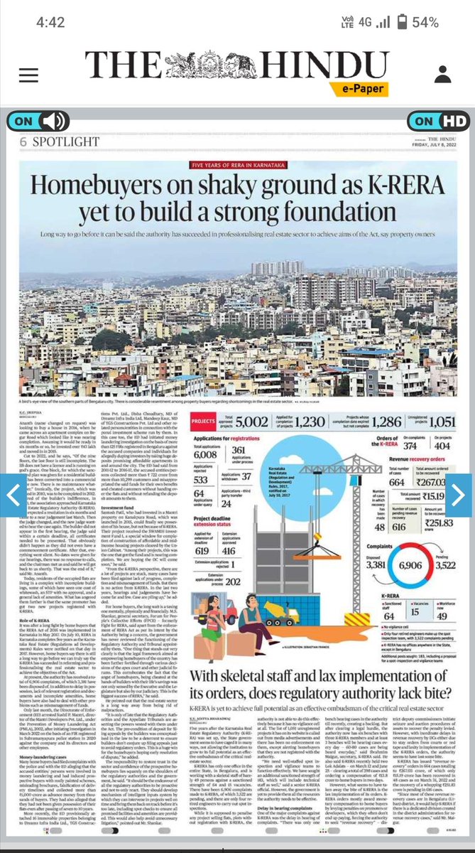 FightforReraKar's tweet photo. We hope @CMofKarnataka will take appropriate steps to ensure that RERA becomes more effective &amp; it meets expectations of homebuyers by reviewing the functioning of Karnataka #RERA &amp; initiating corrective actions as deem fit. #KarnatakaRERAAuthorityFails

https://t.co/g7thmtVVmB https://t.co/3oDynzR1HH