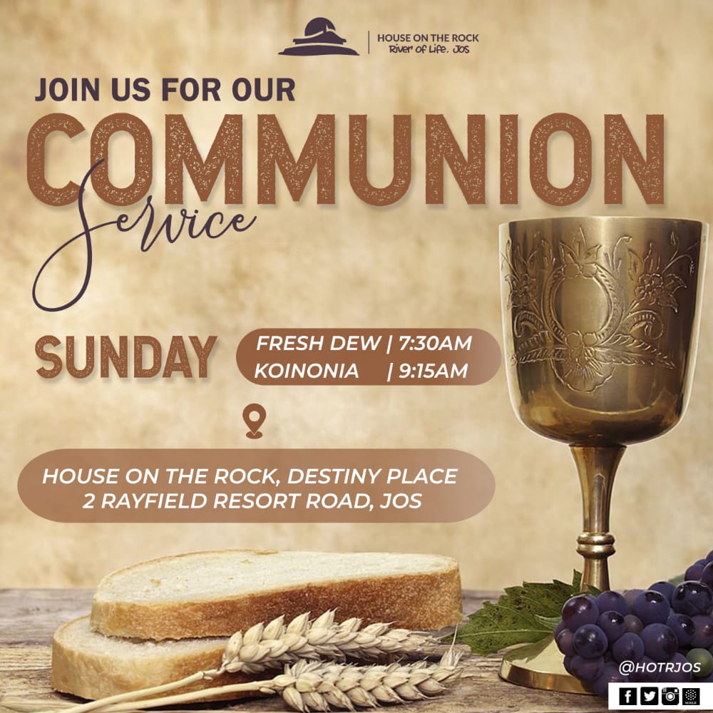 HotrJos's tweet photo. And when He had given thanks, he brake it, and said, Take, eat: this is my body, which is broken for you: this do in remembrance of me.
(1 Corinthians 11:24)
Join us tomorrow as we partake of the Lord's table.

#HOTRJosInvitesYou
#ANewDawn https://t.co/G1Kl8hnLdb