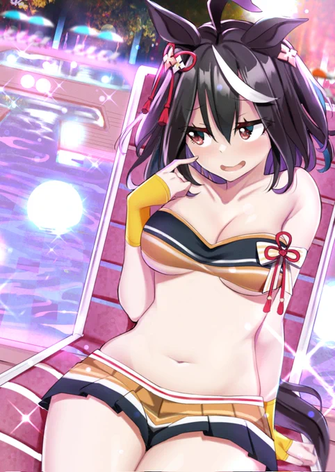 中学生2名、ナイトプールへ遊びに行く

#ウマ娘 