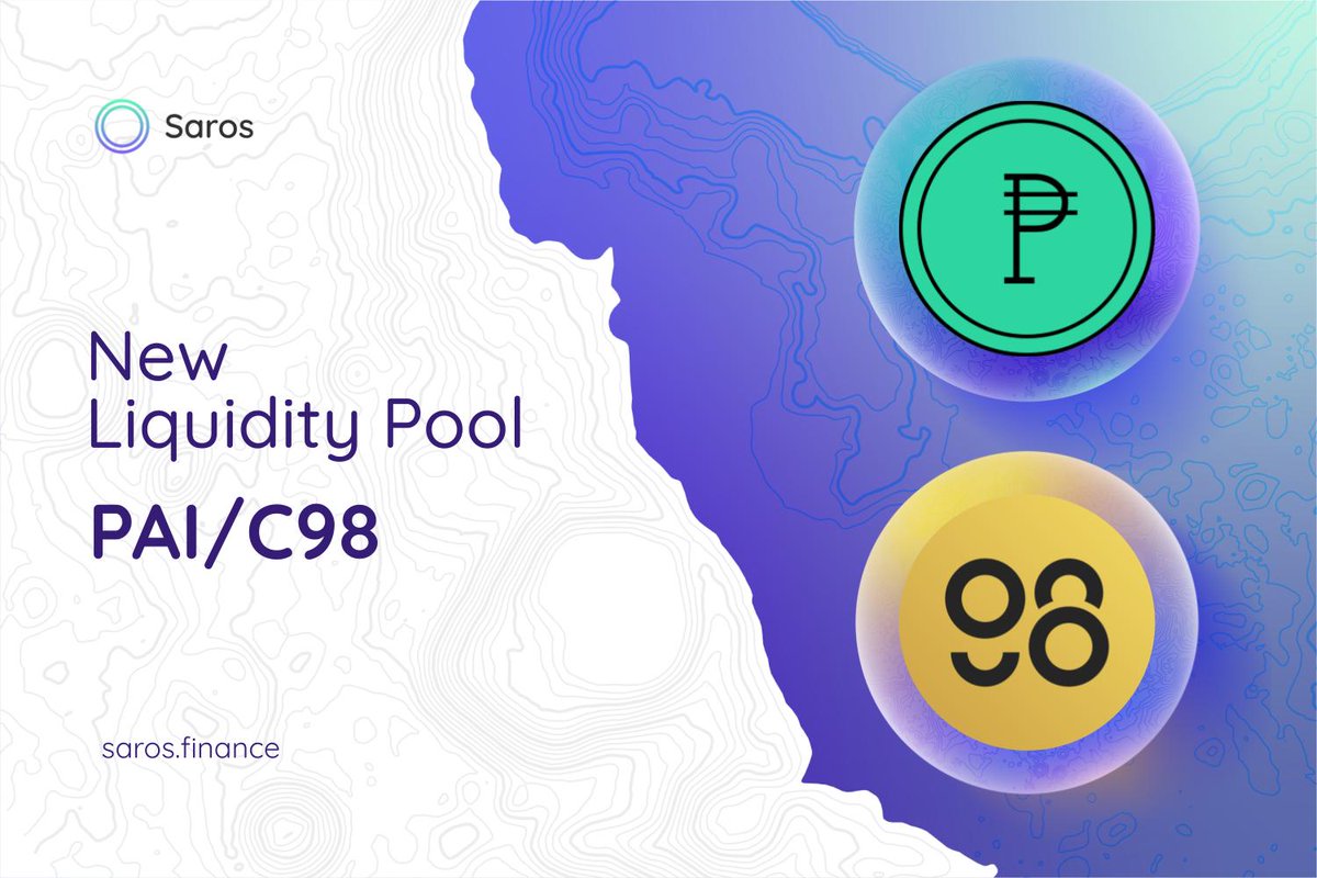 🎉$PAI - #C98 LP is now on #Saros

💸150,000 $PRT GIVEAWAYS

✅Like, RT this post &amp; tag 3 friends
✅Follow <a href="/Saros_Finance/">Saros</a> &amp; <a href="/gopartyparrot/">Parr◎t (𓅊,𓅊) 🌔</a> 
✅Join our Discord (saros.link/discord) 

Leave your <a href="/coin98_wallet/">Coin98 Super Wallet</a> SOL address and Discord username 👇

15 lucky winners. Good luck 🥳