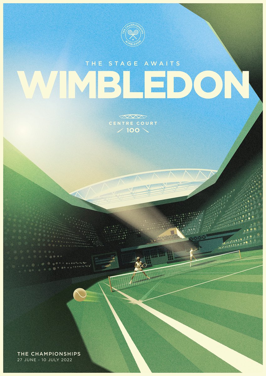 talenthouse's tweet photo. As #Wimbledon serves its climax this weekend, a moment of appreciation for the official poster designed by Mads Berg. We're still loving the official 2016 poster, commissioned through Talenthouse from artist @fdegrossi 🎾
#PosterArt #PosterDesigners #WimbledonFinal https://t.co/mm3J3pSgqc
