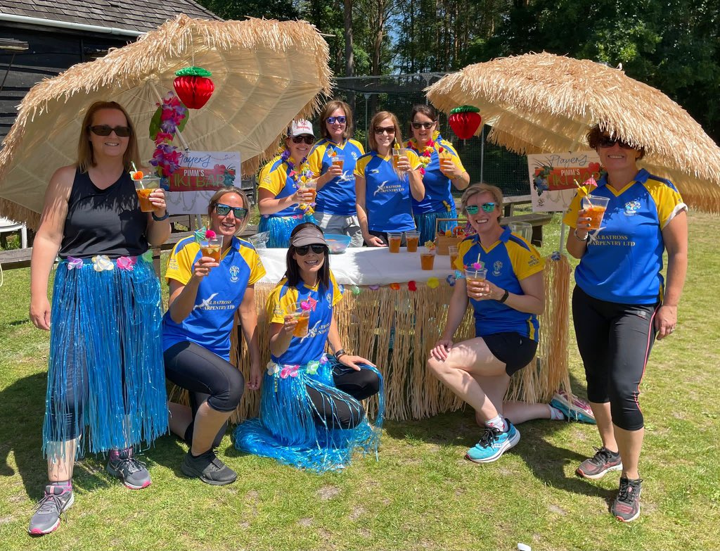 PirbrightCC's tweet image. The women Phoenix team ready for their afternoon of cricket on the Pirbright Green. Watch out Pirbright the smash is about to start!!@SurreyCricketFd @MichaelFoxSport @savevcricket @BBCSurrey @graynics