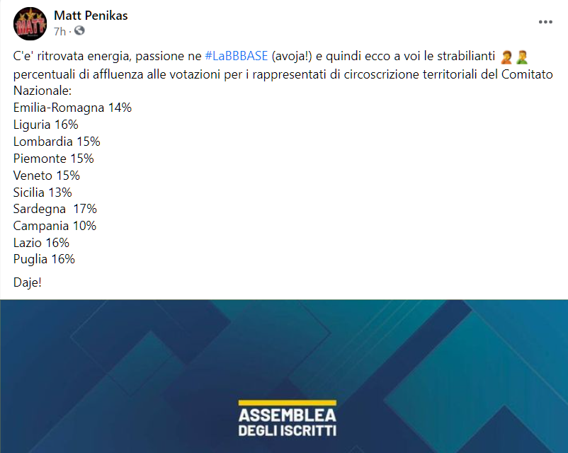 MPenikas's tweet photo. L'affluenza da #LaBBBASE
#M5S https://t.co/SF1nIIMAcB