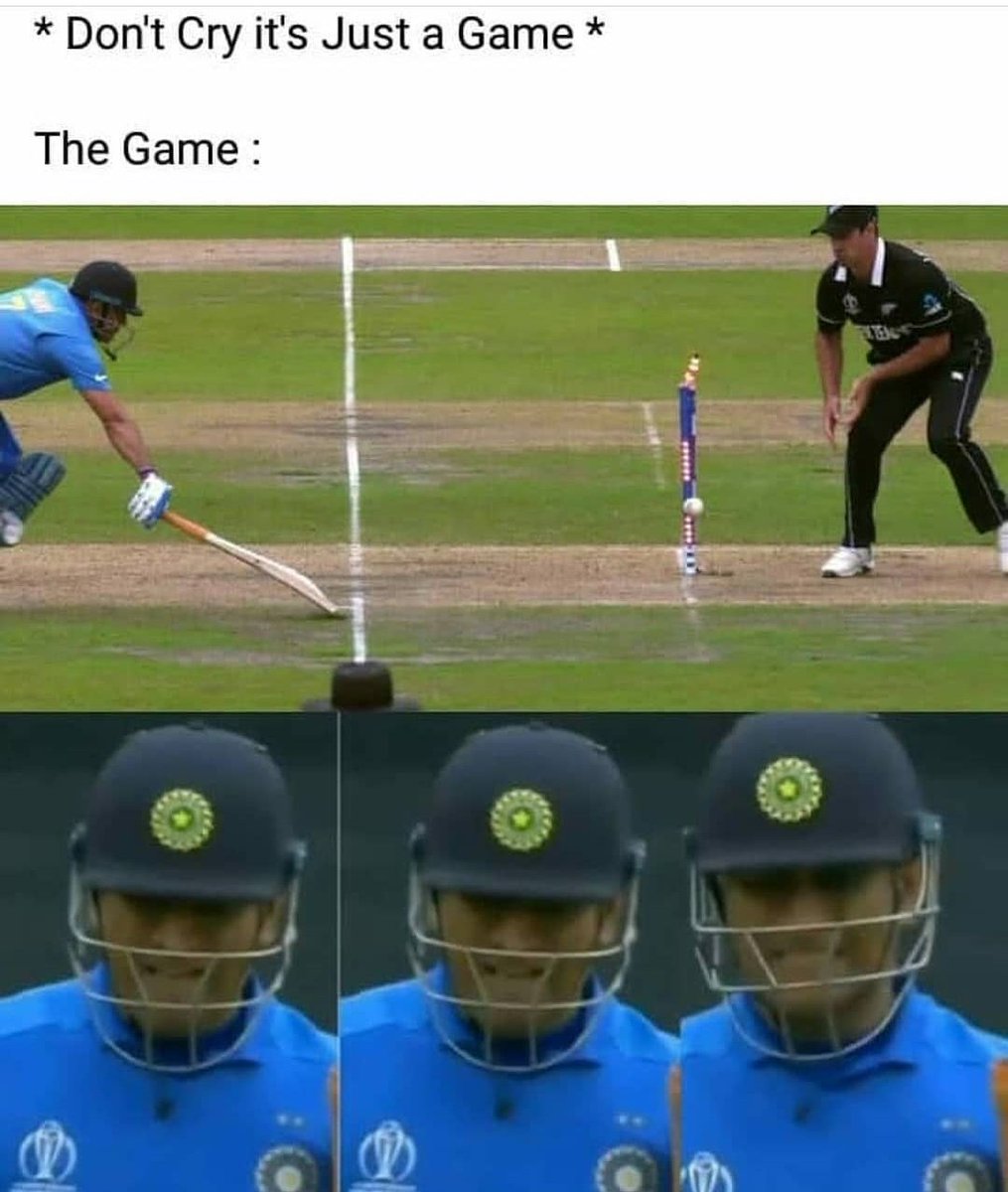 revanish293's tweet photo. This day... The wound is still the same... The pain is still the same...😭😭😭💔💔💔
#ICC #WorldCup2019 #runout #Dhoni #Hope #pain #heartbroken #cricket https://t.co/wfUCJBvG36