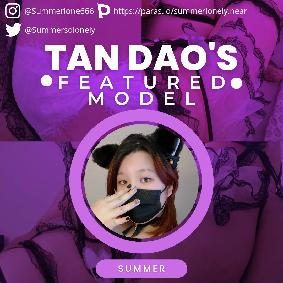tan69dao's tweet photo. Meet one of TanDao's Sexy Model, @summersolonely! Show her some TanLove! 💜
Want to be a part of them? Check the onboarding details below!
https://t.co/RzvGLbzT7J
https://t.co/iyHxpZcDaq
Join our wholesome TanFam!
https://t.co/198KrI53s2
#TanFeatured #TanModels https://t.co/bp6Np8RUFH
