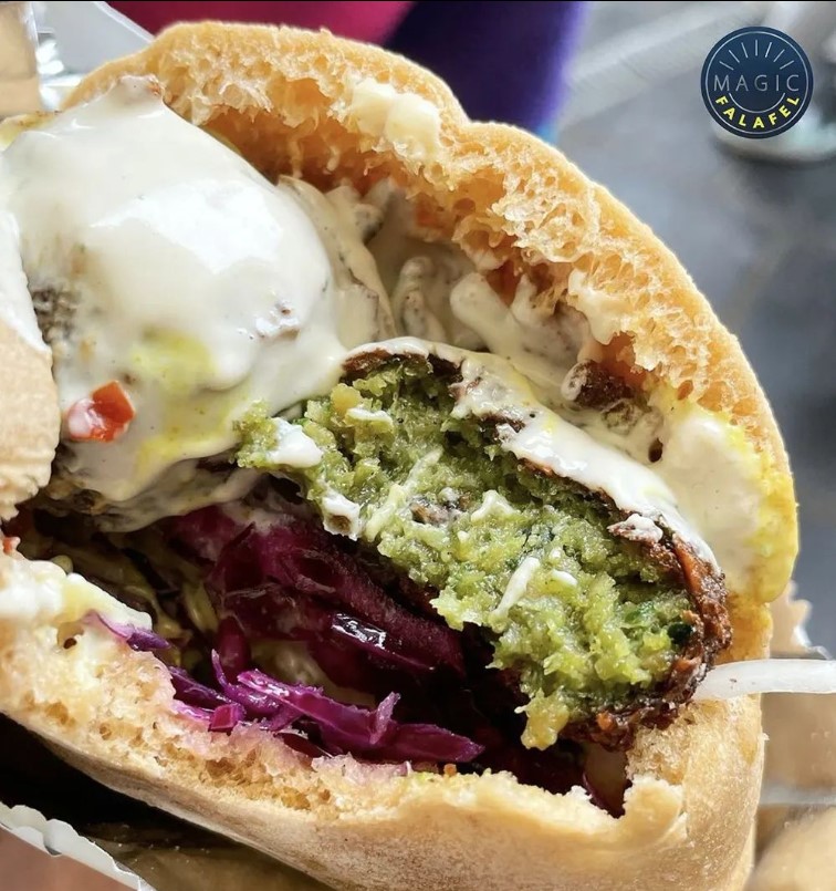 So. Much. Falafel! With over 200+ 5 star reviews on TripAdvisor, Magic Falafel is the place to visit for your vegan and gluten free falafel! Check us out at magicfalafel.com where you can find menus, opening hours and much more! #londonfood #londoneats #camdenmarket